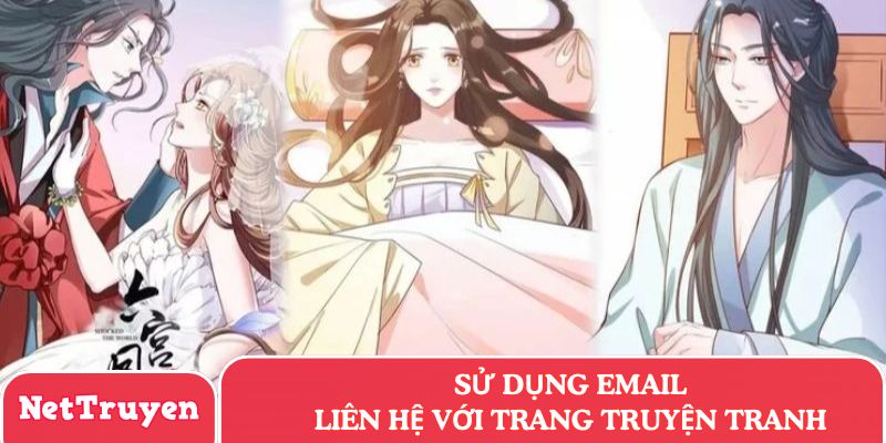 Sử dụng Email liên hệ với trang truyện tranh
